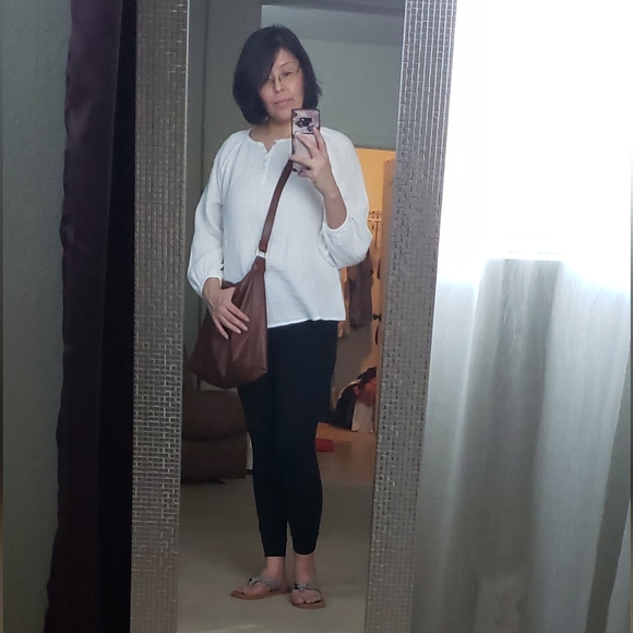 Old Navy Double Weave Long Sleeve Blouse - Picture 3 of 17